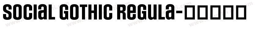 Social Gothic Regula字体转换